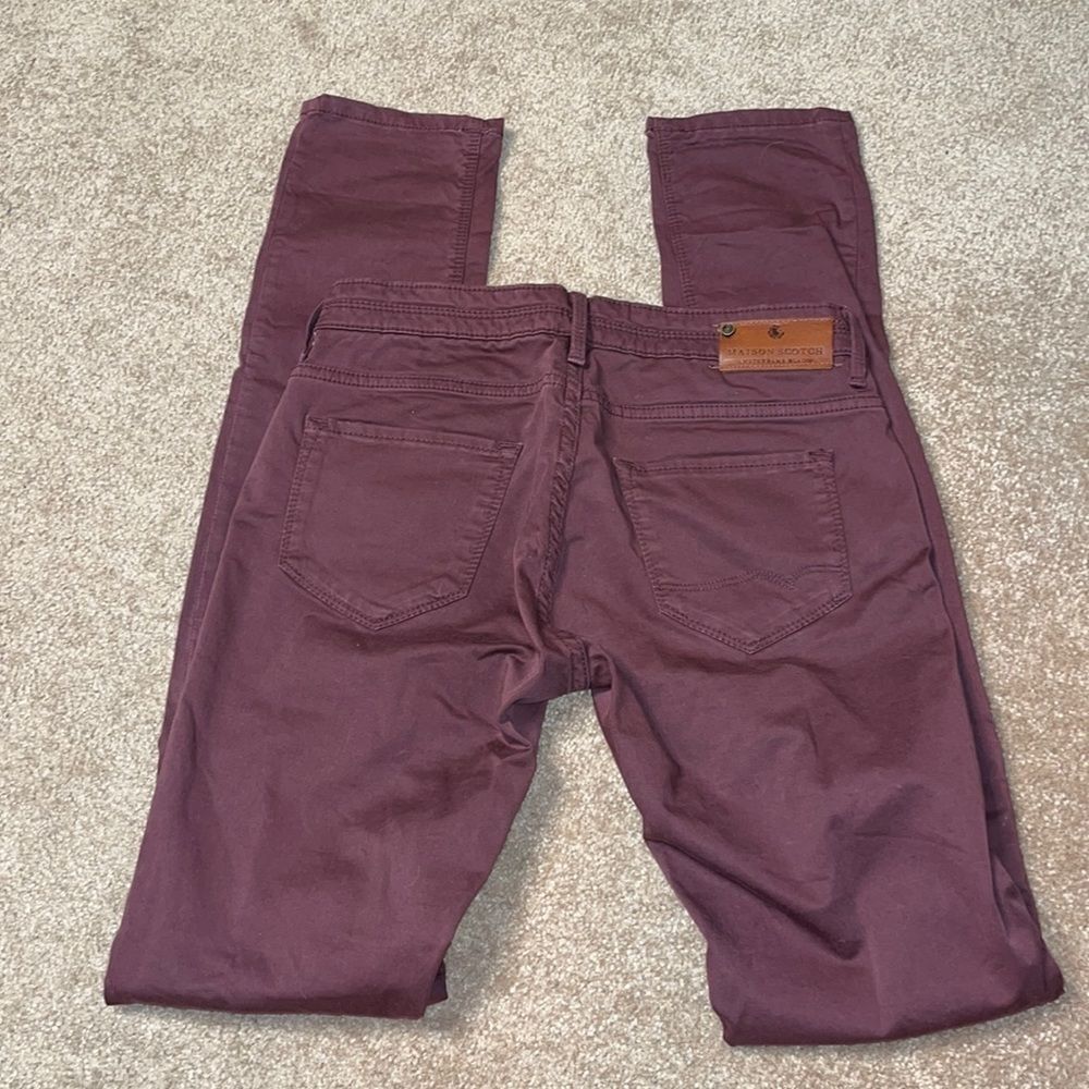 Maison Scotch Red Skinny Jeans LaParisienne Size 25